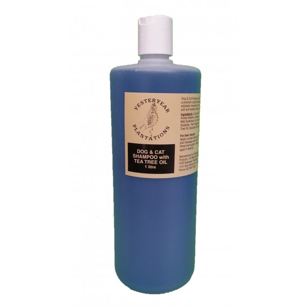 Dog and Cat Shampoo with Pure Tea Tree Oil 1 litre